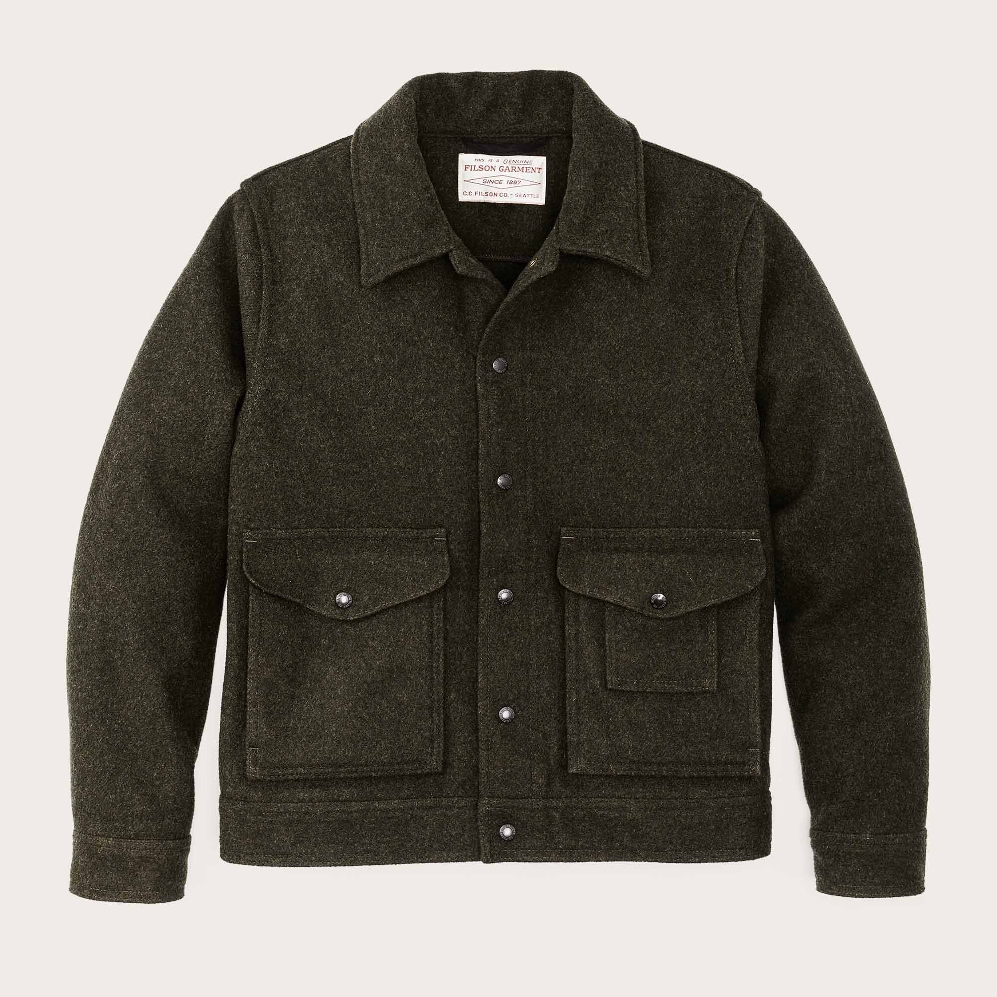 Men's wool mackinaw on sale coat