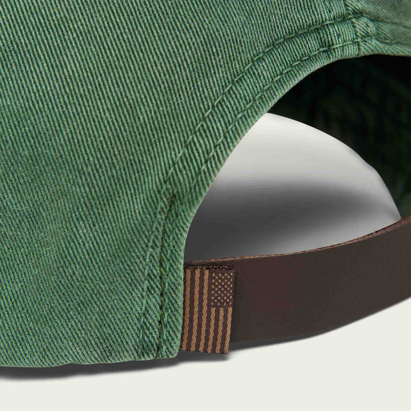 Washed low-profile cap by Filson | Dark green bear (Green)