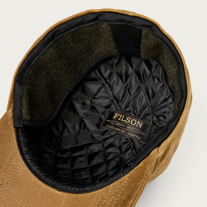 Insulated tin cloth cap by Filson | Dark tan (Beige)