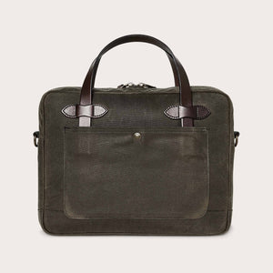 Tin cloth compact briefcase von Filson | Otter green (Green)