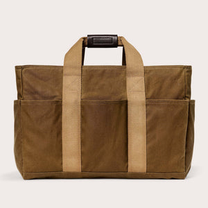 Tin cloth open supply tote von Filson | Dark tan (Beige)