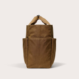 Tin cloth open supply tote von Filson | Dark tan (Beige)