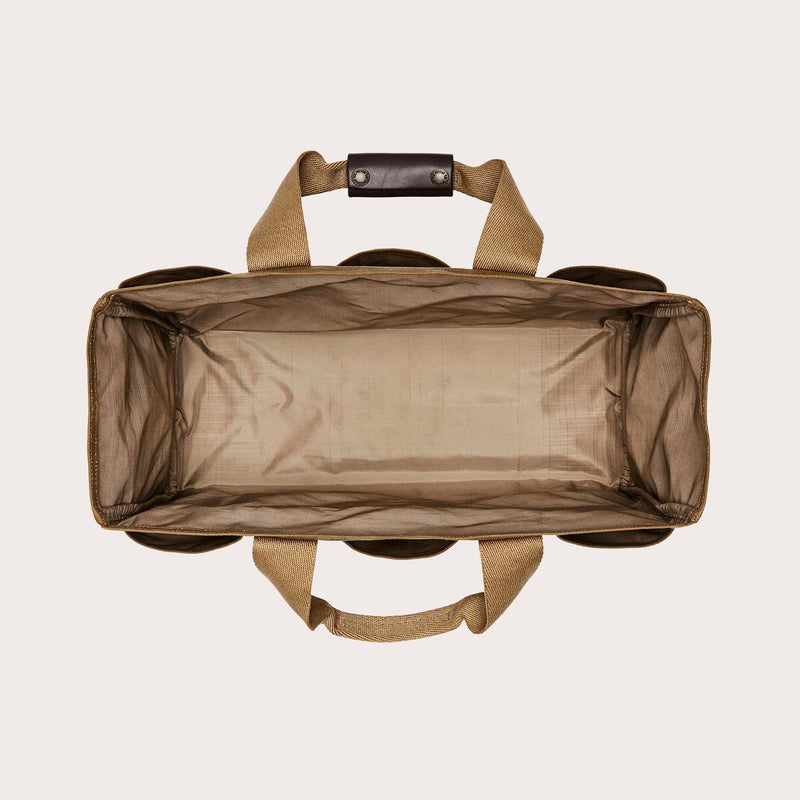 Tin cloth open supply tote von Filson | Dark tan (Beige)