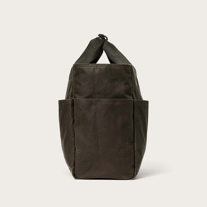 Tin cloth open supply tote by Filson | Otter green (Green)