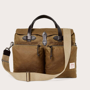 24 hour tin cloth briefcase di Filson | Dark tan (Beige)