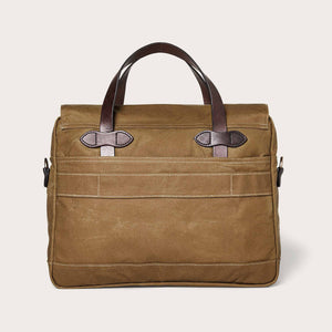 24 hour tin cloth briefcase di Filson | Dark tan (Beige)