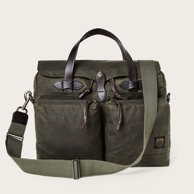 24 hour tin cloth briefcase von Filson | Otter green (Green)