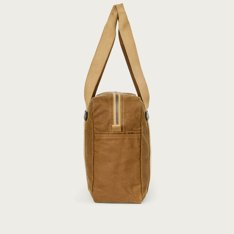 Tin cloth zipper tote bag von Filson | Dark tan (Brown)