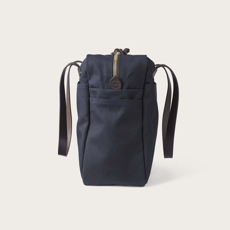 Rugged twill tote bag with zipper by Filson | Navy (Navy)