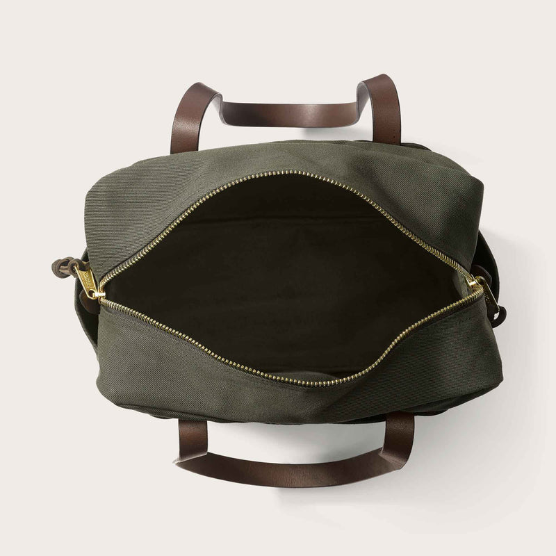 Rugged twill tote bag with zipper by Filson | Otter green (Green)