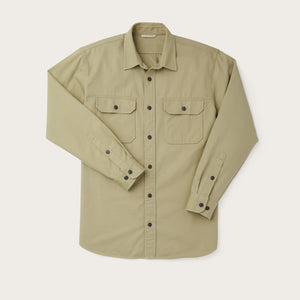 Chino twill shirt by Filson | Wood duck (Green)