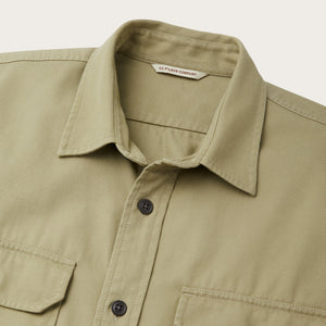 Chino twill shirt by Filson | Wood duck (Green)