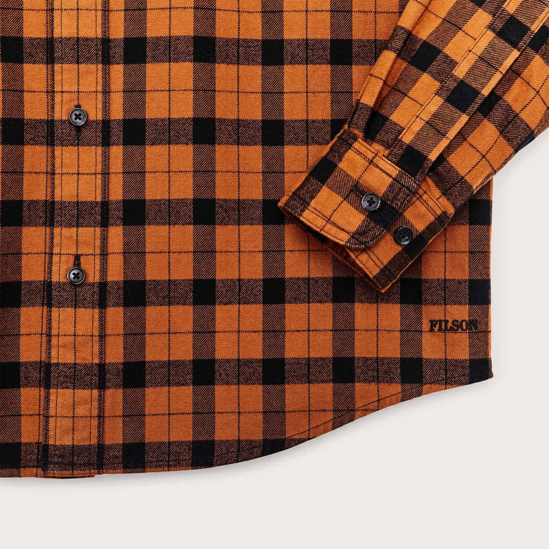 Alaskan guide shirt von Filson | Pecan black p (Orange)