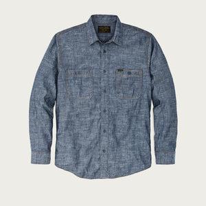 Chambray cpo shirt von Filson | Rinsed indigo chambray (Blue)