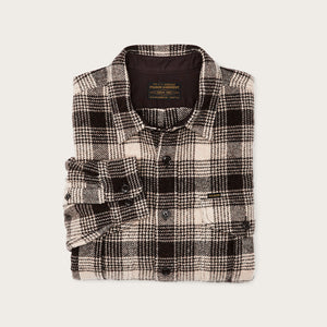 Northwest wool shirt by Filson | Cream / brown plaid (Brown)