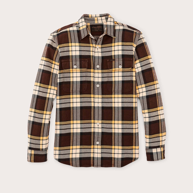 Vintage flannel work shirt von Filson | Brown yellow (Multicolor)