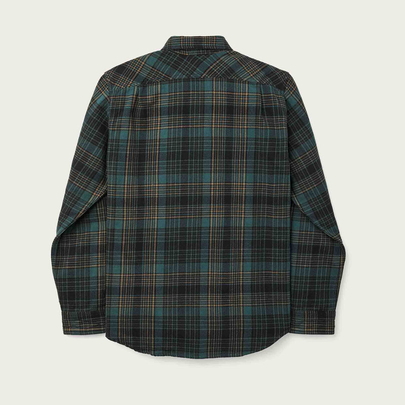 Vintage flannel work shirt von Filson | Green / olive / blac (Green)