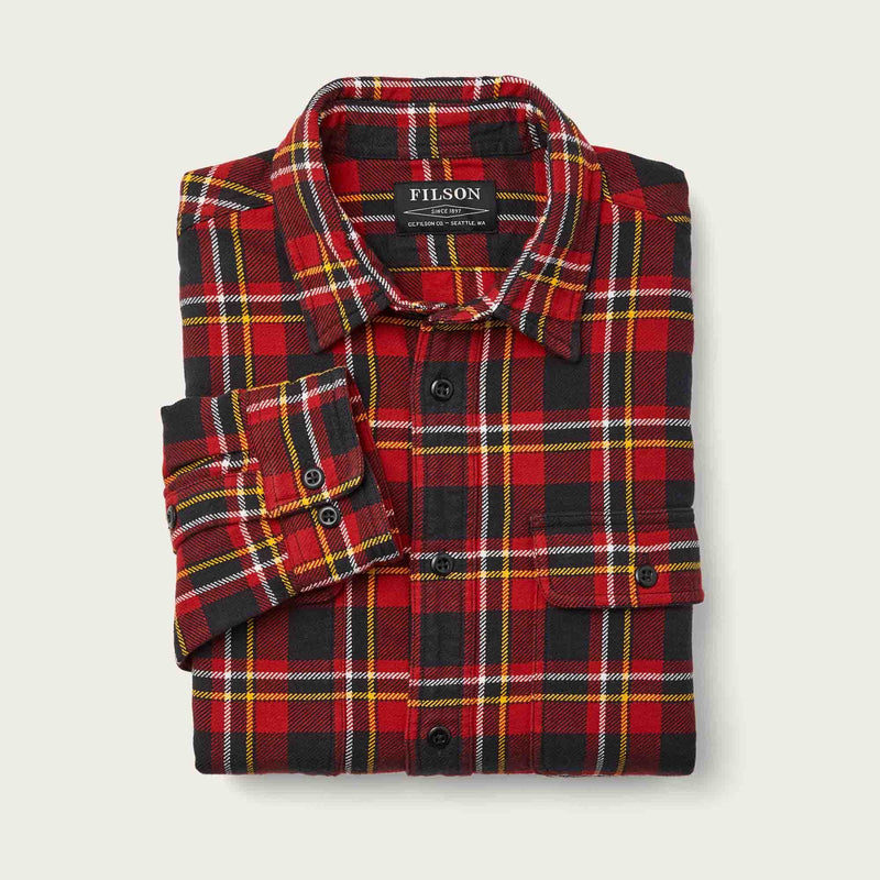 Vintage flannel work shirt di Filson | Red /black / gold (Red)