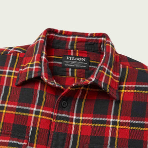 Vintage flannel work shirt di Filson | Red /black / gold (Red)