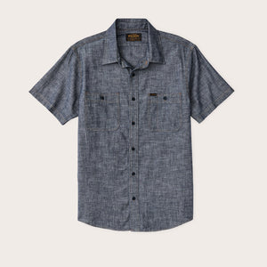 Short sleeve chambray shirt di Filson | Rinse indigo (Blue)