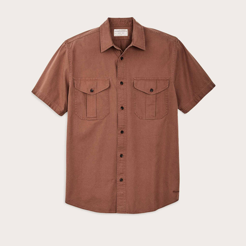 Short sleeve lightweight alaskan guide shirt von Filson | Mahogany brown (Brown)