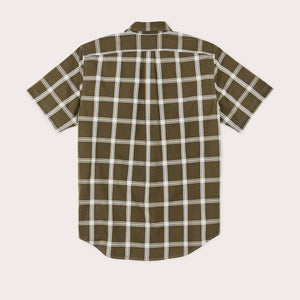 Short sleeve lightweight alaskan guide shirt di Filson | Green / white plaid (Multicolor)