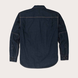 Lined denim work shirt di Filson | Mid-wash indigo (Blue)