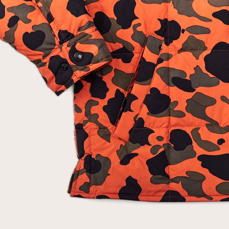 Lightweight down jac-shirt von Filson | Flame camo (Orange)