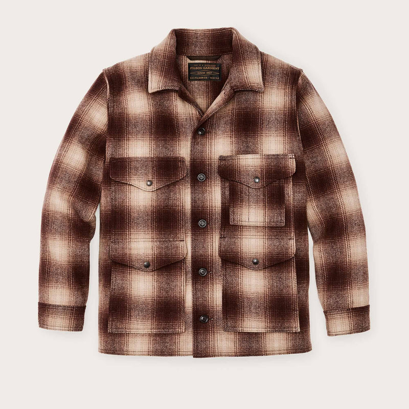 Mackinaw wool cruiser jacket di Filson | Brown tan omb (Brown)