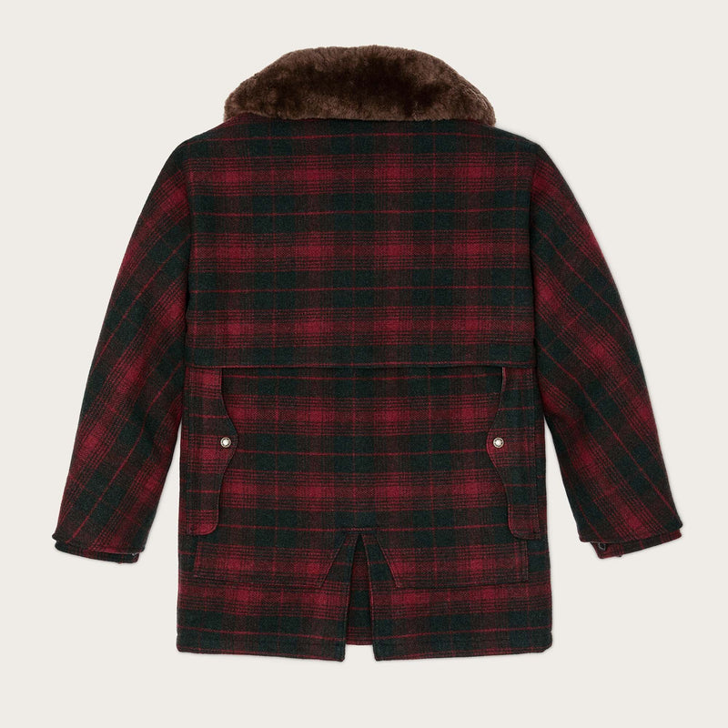 Lined mackinaw wool packer coat von Filson | Burgundy dark (Red)