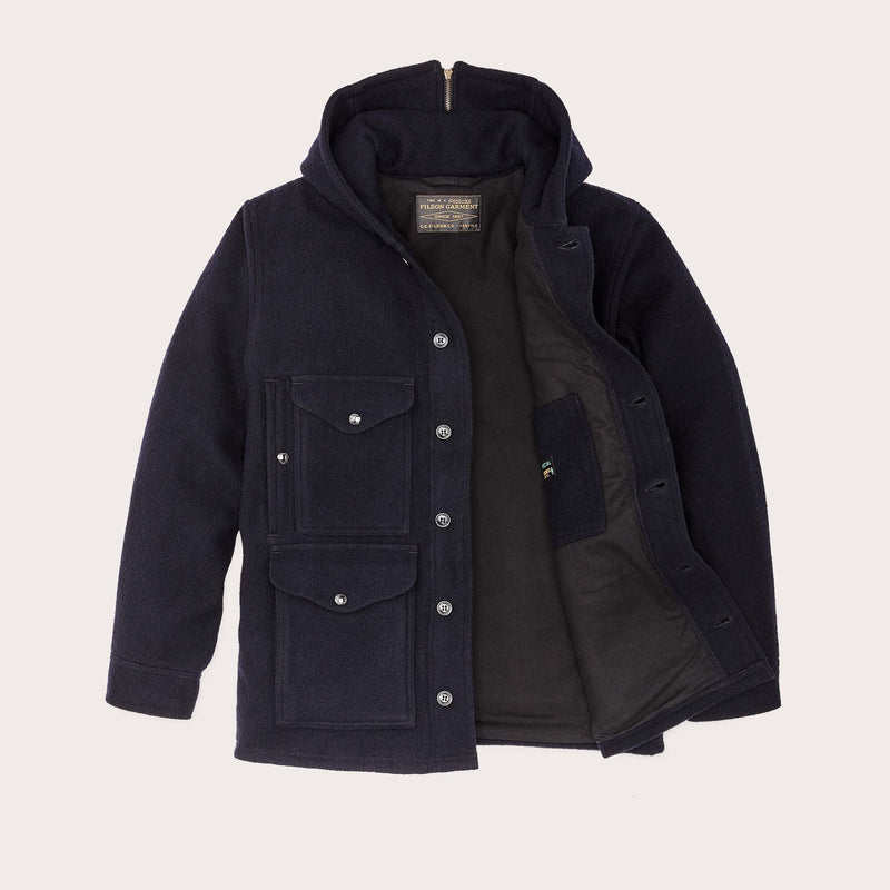 Mackinaw wool hooded cruiser jacket di Filson | Dark navy (Blue)