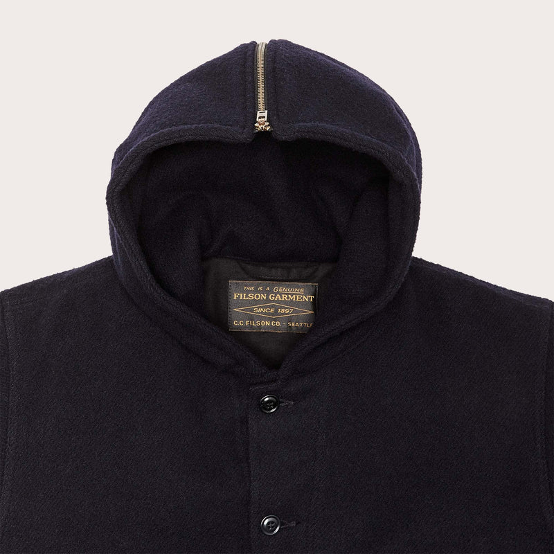 Mackinaw wool hooded cruiser jacket di Filson | Dark navy (Blue)