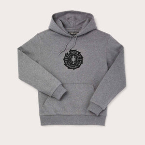 Prospector graphic hoodie by Filson | Heather grey saw bla (Grey)