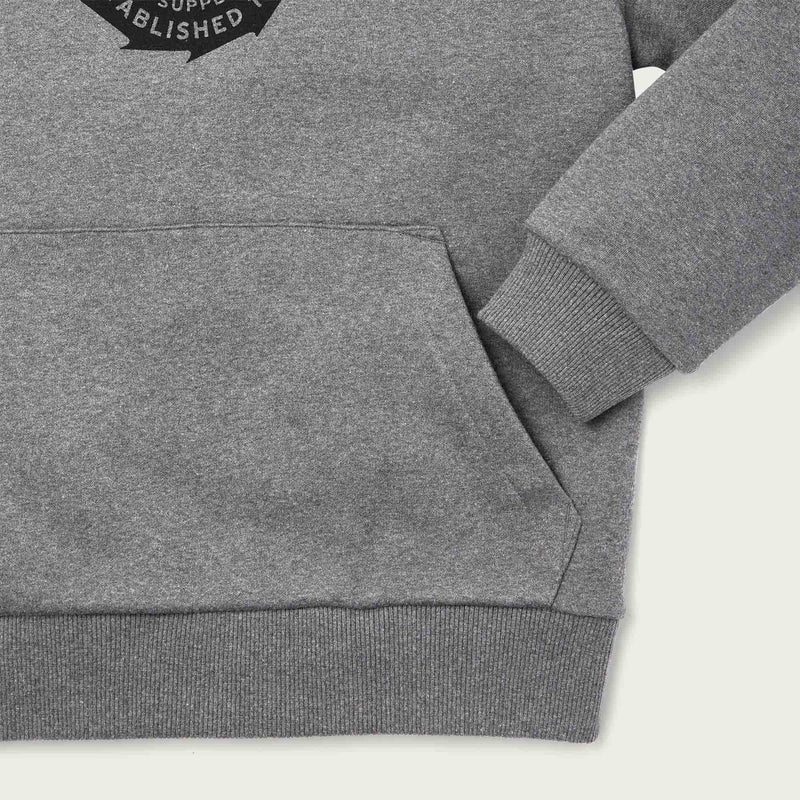 Prospector graphic hoodie by Filson | Heather grey saw bla (Grey)