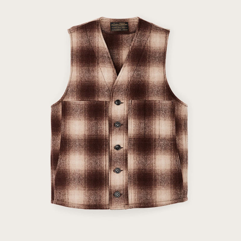 Mackinaw wool vest by Filson | Brown / tan ombre (Brown)