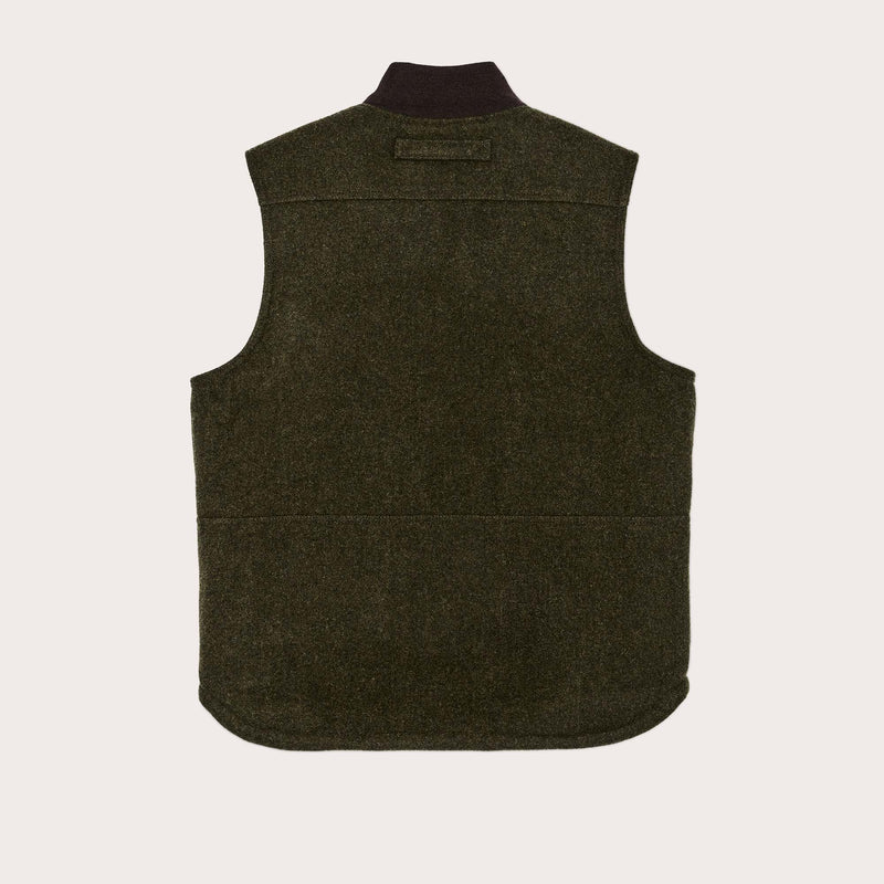 Lined mackinaw wool work vest by Filson | Forest green (Green)