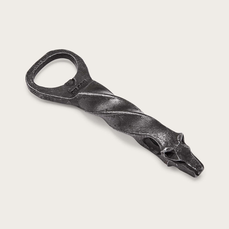 Wolf head bottle opener di Filson | Steel (Silver)