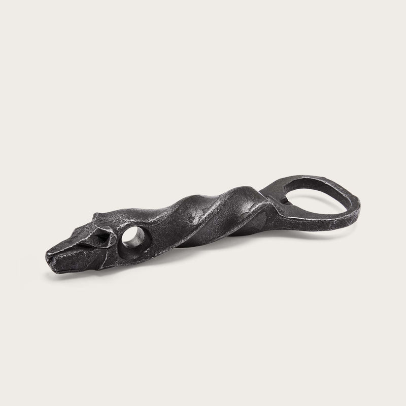 Wolf head bottle opener di Filson | Steel (Silver)