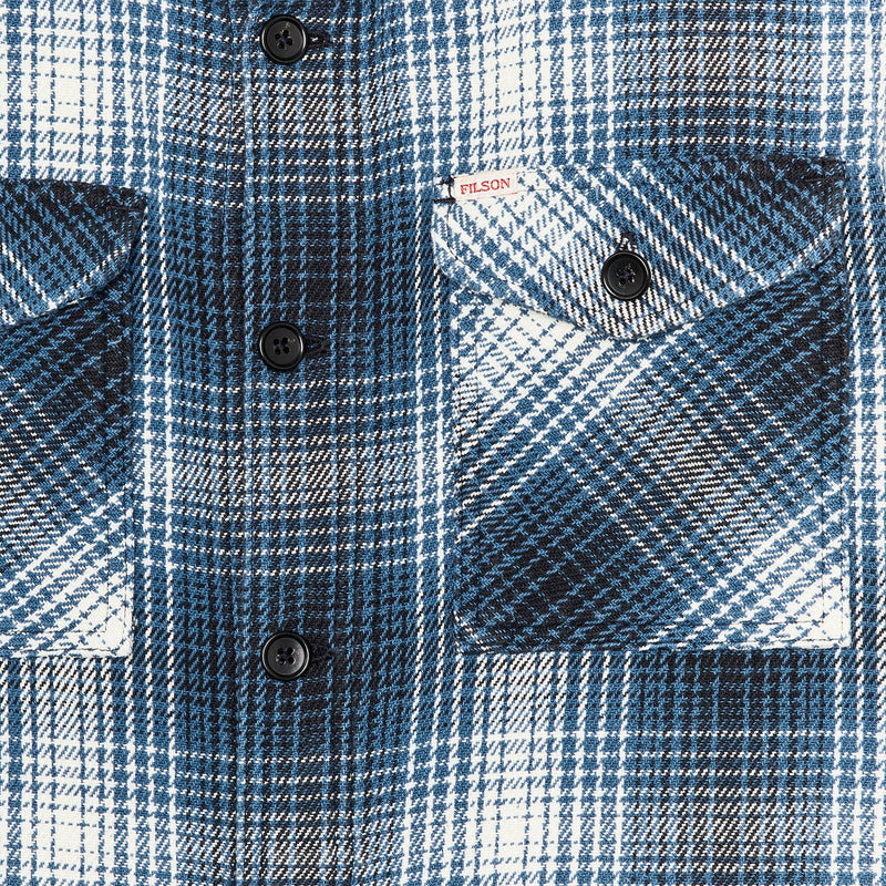 Deer island jac-shirt di Filson | Cobalt / natural shadow plaid (Blue)