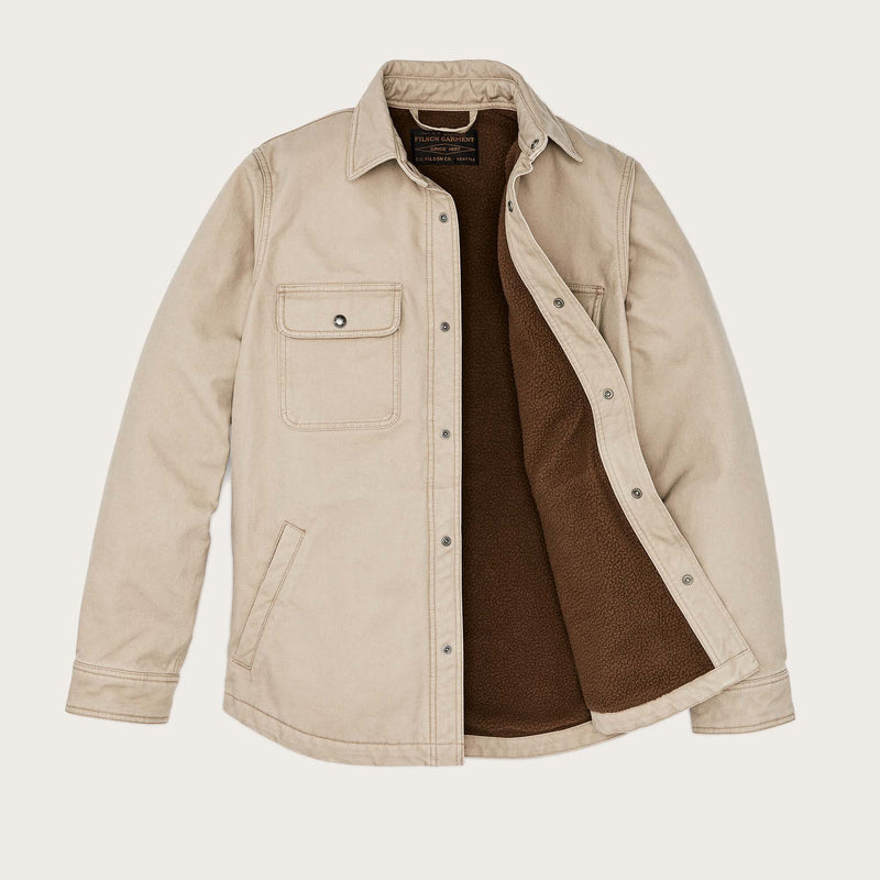 Fleece-lined jac-shirt von Filson | Gray khaki (Beige)