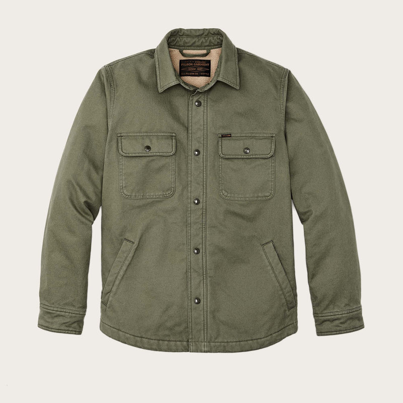 Fleece-lined jac-shirt di Filson | Service green (Green)