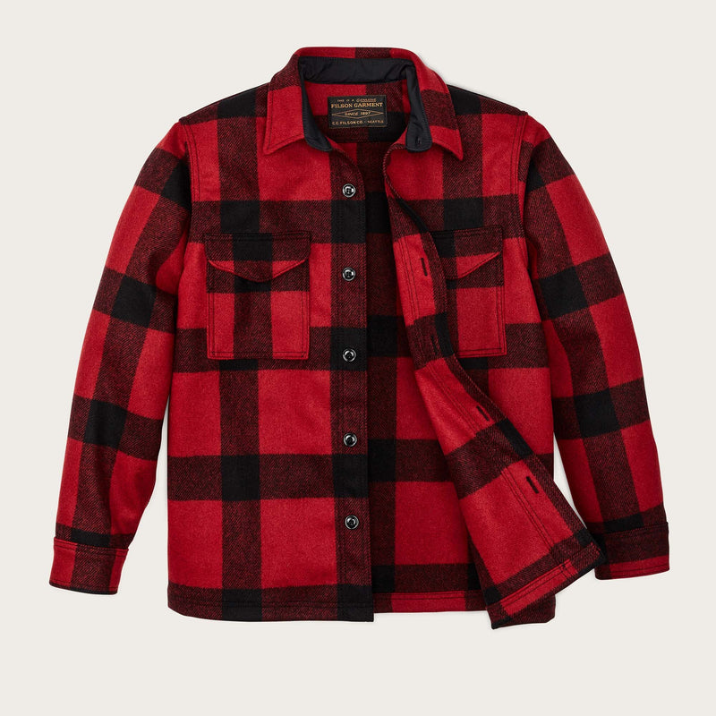 Mackinaw wool jac-shirt di Filson | Red / black plaid (Red)