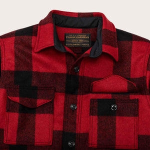 Mackinaw wool jac-shirt di Filson | Red / black plaid (Red)