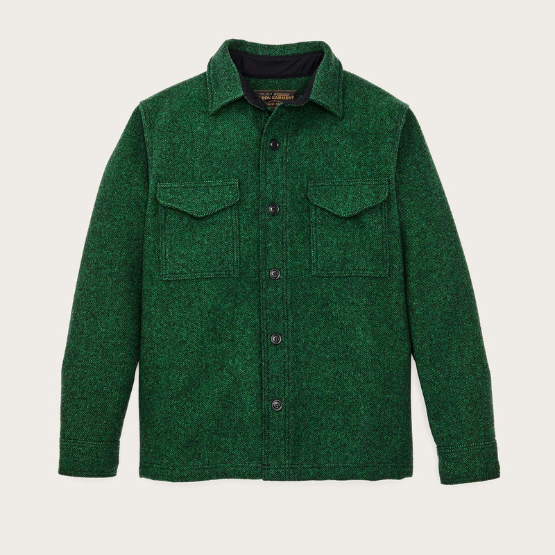 Mackinaw wool jac-shirt by Filson | Kelly green / black (Green)