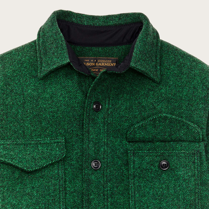 Mackinaw wool jac-shirt by Filson | Kelly green / black (Green)