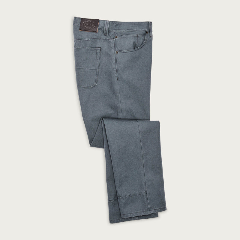 Dry tin cloth 5-pocket pants di Filson | Storm blue (Gray)