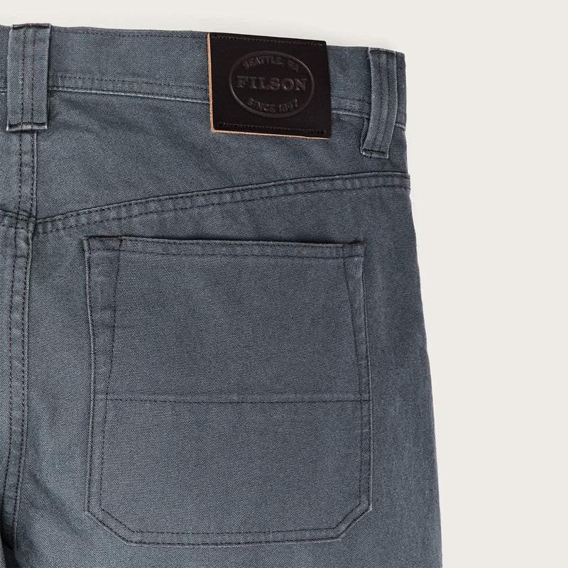 Dry tin cloth 5-pocket pants di Filson | Storm blue (Gray)