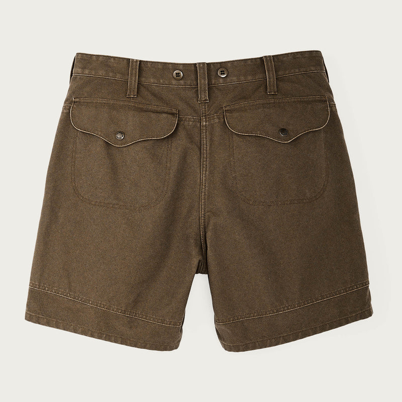 Dry tin cloth shorts von Filson | Marsh olive (Brown)