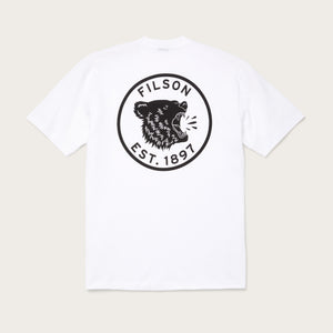 Pioneer graphic t-shirt by Filson | Bright white growl (White)