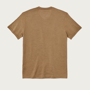 210g merino wool short sleeve crew di Filson | Rugged tan (Brown)